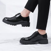 Men's Comfortable Brogue Leather Dress Shoes – Carved Formal Style